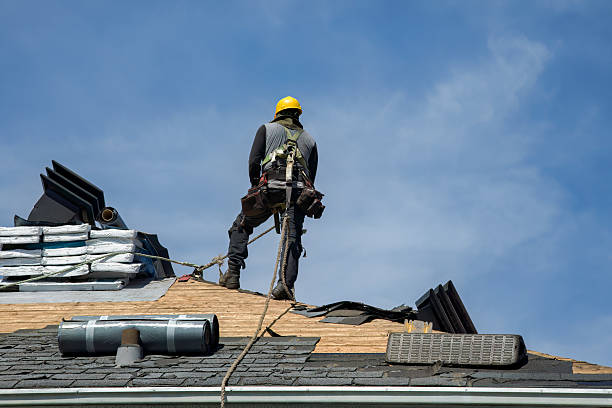 Professional Roof Replacement technician working in Central City, IA